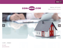 Tablet Screenshot of coin-immo.com